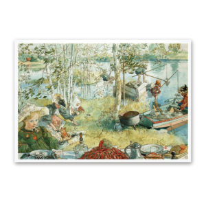 Postcard Catching Crayfish, Carl Larsson 1993