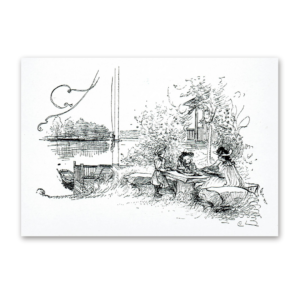 Postcard At the Water's Edge, Carl Larsson 1993