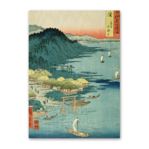 Postcard Kashima Great Shrine, Utagawa Hiroshige