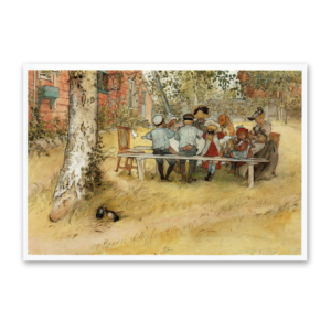 Postcard Breakfast under the Great Birch, Carl Larsson 1993