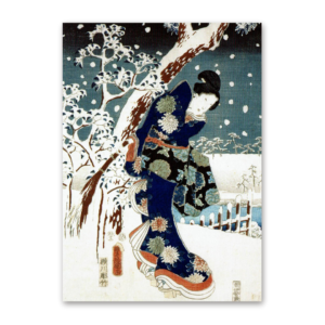 Postcard Snow Scene, Utagawa Hiroshige