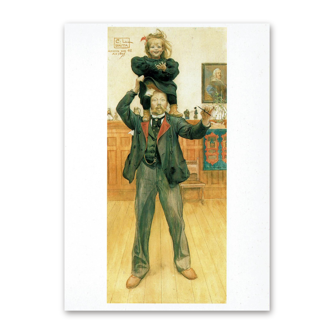 Postcard Brita and I, Carl Larsson 1993