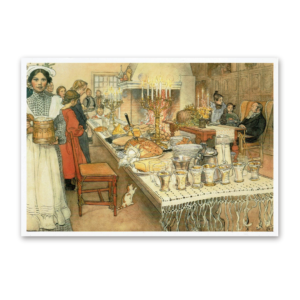 Postcard Christmas Eve, Carl Larsson 1993