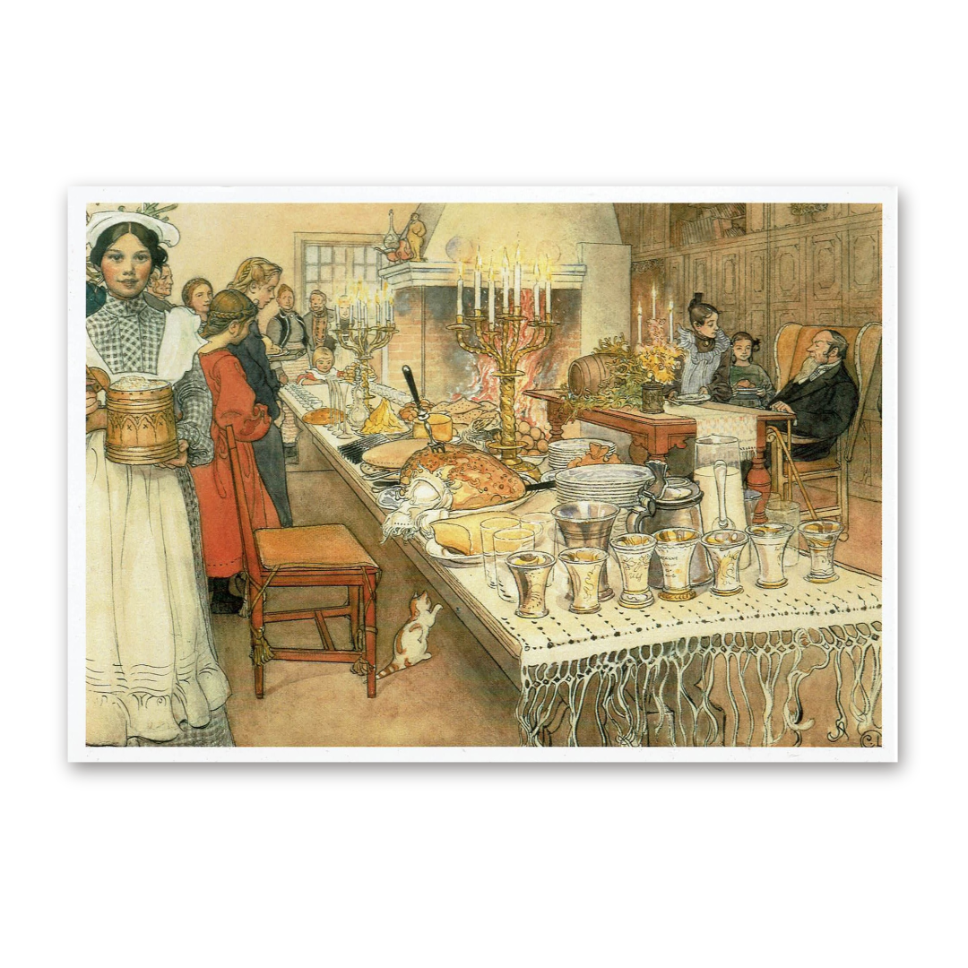 Postcard Christmas Eve, Carl Larsson 1993