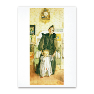 Postcard Karin and Kersti, Carl Larsson 1993