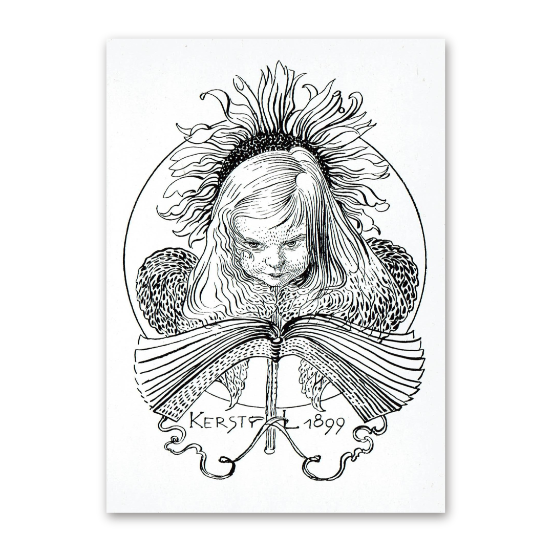 Postcard Kersti, Carl Larsson 1993