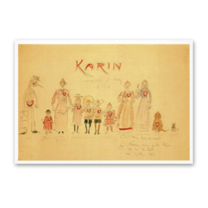 Postcard Celebrating Karin's Name Day, Carl Larsson 1993