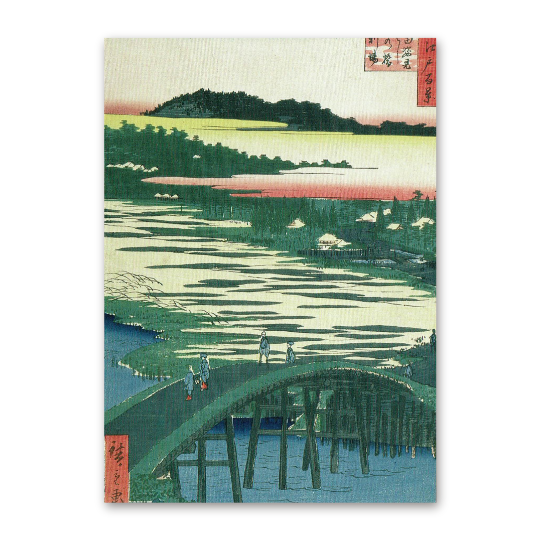 Postcard Sugatami Bridge, Utagawa Hiroshige