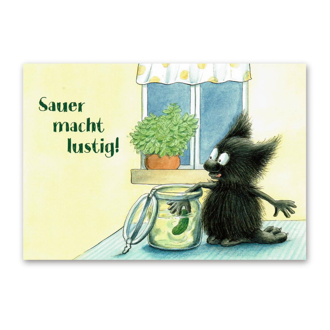 Postcard Muffelmonster, Franziska Harvey