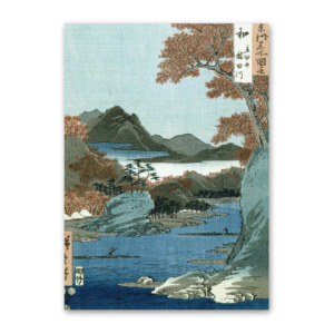 Postcard Tatsuta River, Utagawa Hiroshige