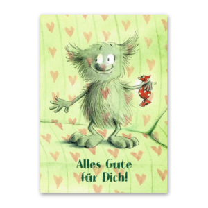 Postcard Muffelmonster, Franziska Harvey