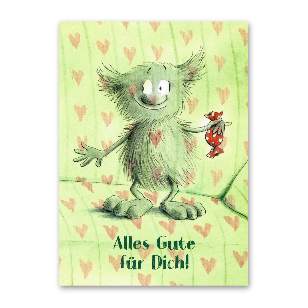Postcard Muffelmonster, Franziska Harvey