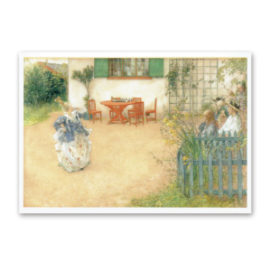 Postcard Lisbeth Playing the Princess, Carl Larsson 1993