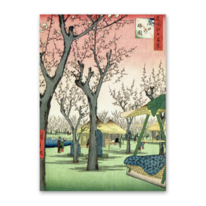 Postcard Plum Garden, Utagawa Hiroshige