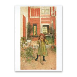 Postcard Raking, Carl Larsson 1993