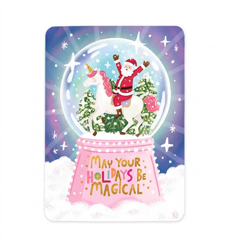 Postcard Magical Holidays, Aniet Illustration