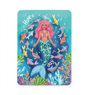 Postcard Mermaizing Day, Aniet Illustration