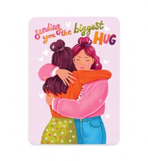 Postcard The Biggest Hug, Aniet Illustration