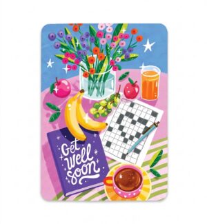 Postcard Get Well Soon, Aniet Illustration