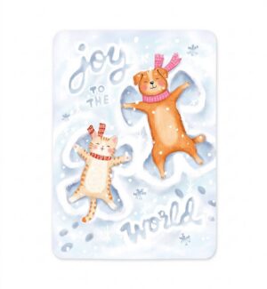 Postcard Joy To The World, Aniet Illustration