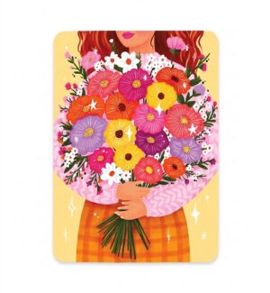 Postcard Flower Hug, Aniet Illustration