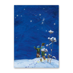 Postkarte Winterhimmel, Daniela Drescher