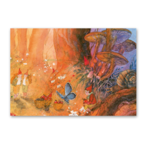 Postkarte Pilzzwerge, Daniela Drescher