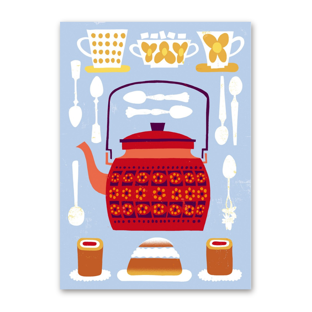 Postcard Teapot, Kehvola