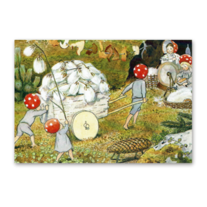 Postcard Die Wichtelkinder, Elsa Beskow
