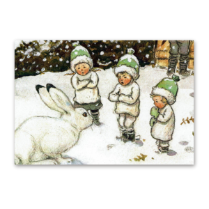 Postcard Die Wichtelkinder, Elsa Beskow