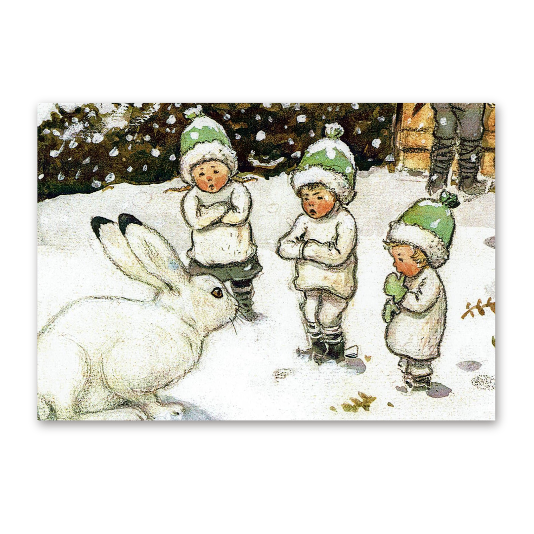 Postcard Die Wichtelkinder, Elsa Beskow