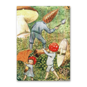 Postcard Die Wichtelkinder, Elsa Beskow