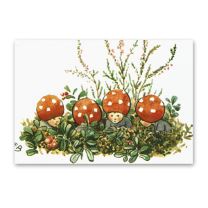 Postcard Die Wichtelkinder, Elsa Beskow