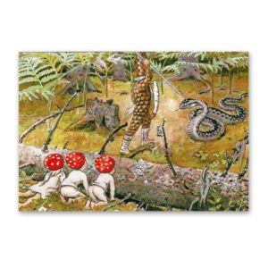 Postcard Die Wichtelkinder, Elsa Beskow