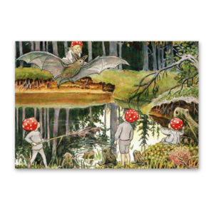 Postcard Die Wichtelkinder, Elsa Beskow