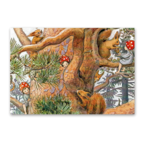 Postcard Die Wichtelkinder, Elsa Beskow