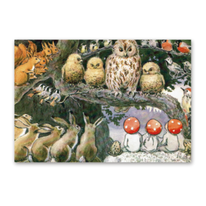 Postcard Die Wichtelkinder, Elsa Beskow
