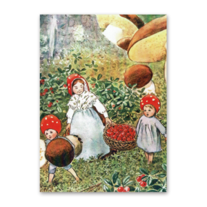 Postcard Die Wichtelkinder, Elsa Beskow