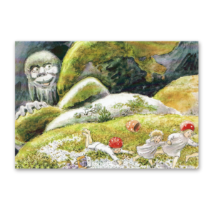 Postcard Die Wichtelkinder, Elsa Beskow