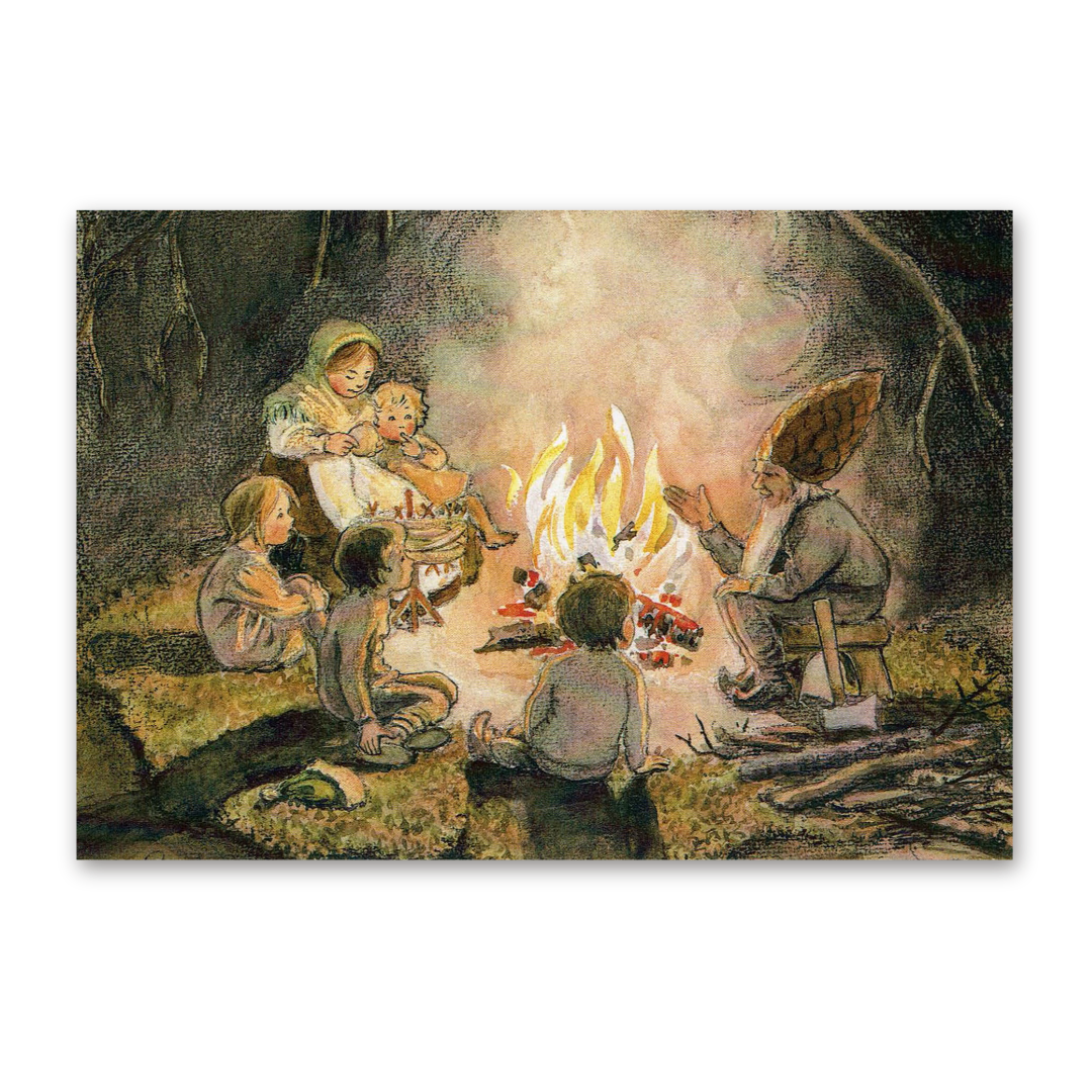 Postcard Die Wichtelkinder, Elsa Beskow
