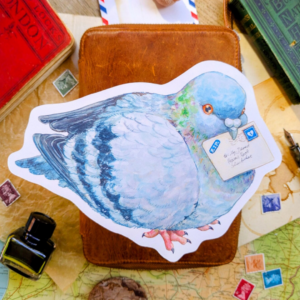 Shaped Postcard Pigeon A5, MogCherie